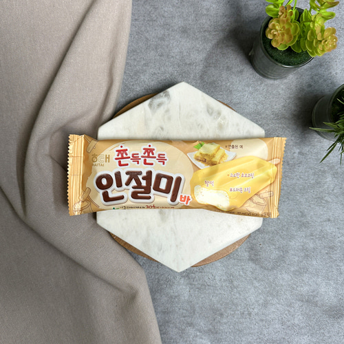 쿨아이스크림) 쫀득쫀득인절미바 1박스 [40개]
